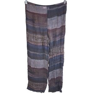 Victoria Secret Gauze Palazzo Pants‎ Womens M Boho Sheer Lightweight Lounge
